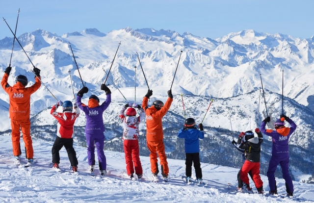 disfrutando de la nieve